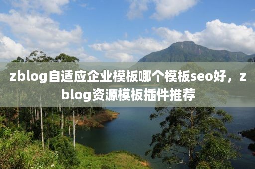 zblog自适应企业模板哪个模板seo好，zblog资源模板插件推荐