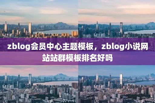 zblog会员中心主题模板，zblog小说网站站群模板排名好吗